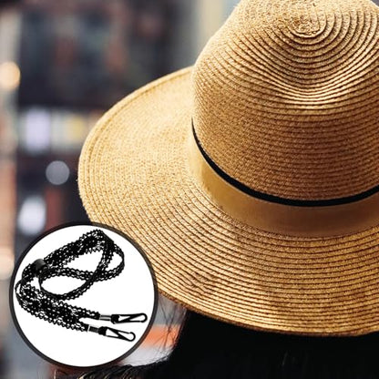 3PCS Lace Hat Straps, Adjustable Windproof Chin Cords for Sun Hats