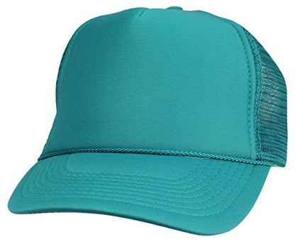 2 Packs Baseball Caps Blank Trucker Hats Summer Mesh Cap (2 FOR Price of 1) - color: Teal