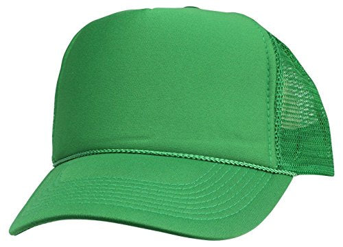 2 Packs Baseball Caps Blank Trucker Hats Summer Mesh Cap (2 FOR Price of 1) - color: Kelly