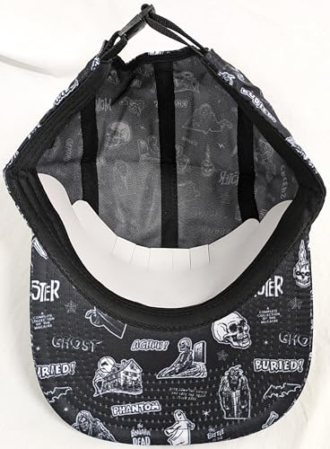 Creepy Co. Vintage Horror Comics 5 Panel HAT Crypt Monster Ghost Phantom Bat Skull Black