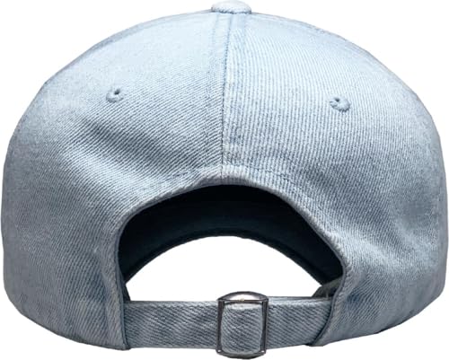 KBETHOS® Classic Washed Cotton Baseball Cap - color: Light Denim