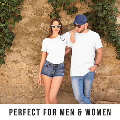 2 Packs Baseball Caps Blank Trucker Hats Summer Mesh Cap (2 FOR Price of 1) - color: Navy