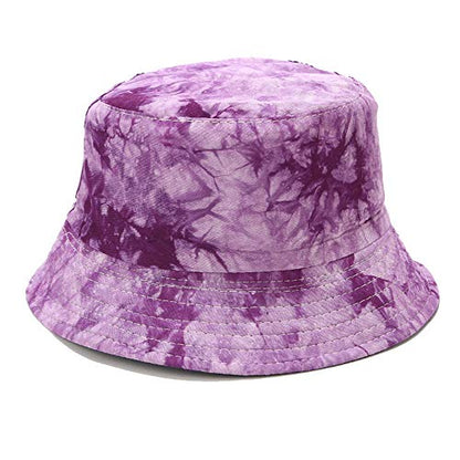 Umeepar Unisex Reversible Packable Bucket Hat Sun Hat for Men Women - color: Tie-dyed Purple