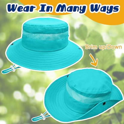 ZOORON Outdoor Kids Sun Hat UPF 50+ Quick Dry Bucket Hat for Boys Girls - color: 1pack-blue