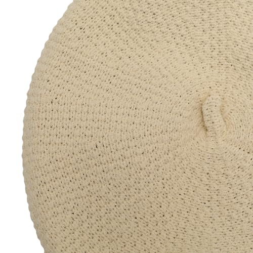 ZLYC Women French Beret Hat Winter Knitted Stretchable Beret Artist Cap - color: Knit Beige
