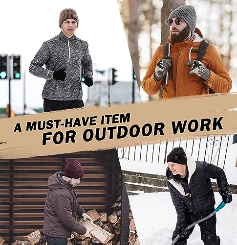 Wmcaps Winter Beanie for Men Women Fleece Lined Hat Warm Cuffed - color: Black/Slate Gray