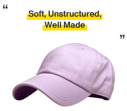 KBETHOS® Classic Washed Cotton Baseball Cap - color: Lavender