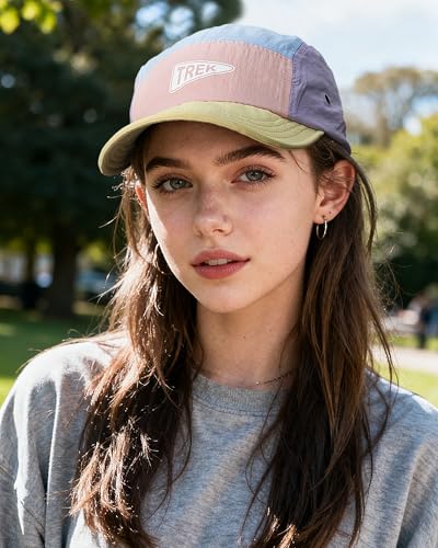 Clakllie Quick Dry Short Brim Hats for Men 5 Panel Running Hat Waterproof Baseball Cap Outdoor Hiking Hat Flat Bill Cadet Cap - color: Cdus-bssd2567-baby Blue