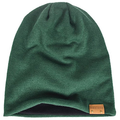 VECRY Men's Slouch Beanie Skull Cap Long Baggy Hip-Hop Winter Summer Hat - color: Green