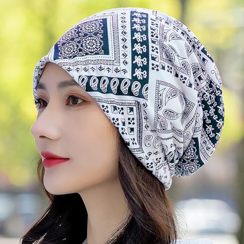 XYIYI Womens Chemo Headwear Hats Cotton Slouchy Beanie Cap Scarf - color: 3pcs Black Red Blue-x