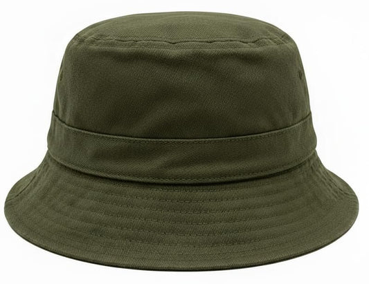 Premium Cotton Bucket Hat – Adjustable Size, Lightweight Sun Hat for Men & Women, Outdoor Summer Travel & Beach - color: Olive Army