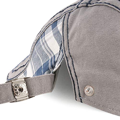 M MOACC Men Beret Hat Cotton Adjustable Newsboy Hats Cabbie Gatsby Cap Driving Flat Caps - color: Hat-t3-grey