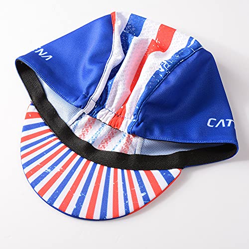 CATENA Men's Outdoors Sports Cycling Cap Bike Skull Breathable Sun Caps Riding Hat for Men - color: Stripes-60