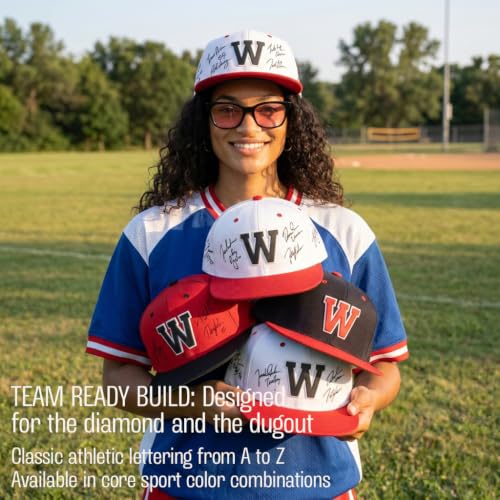 I&W Hatgear Mens 3D Silicone A-Z Patch Varsity Initial Letters Snapback Hat - color: Initial K