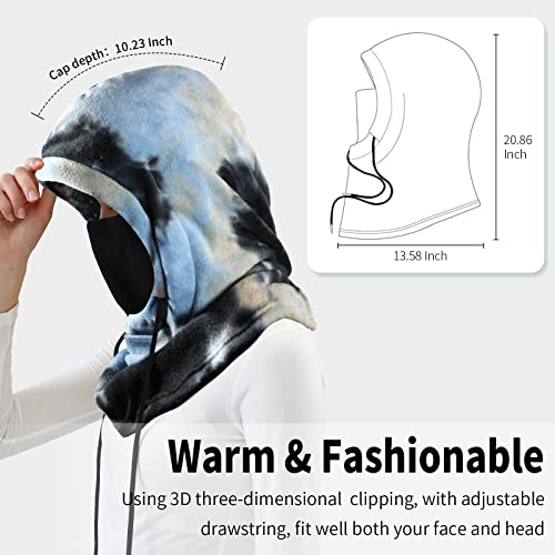 Achiou Ski Mask, Winter Balaclava Warm Windproof Face Cover Men Women - color: Navy Blue