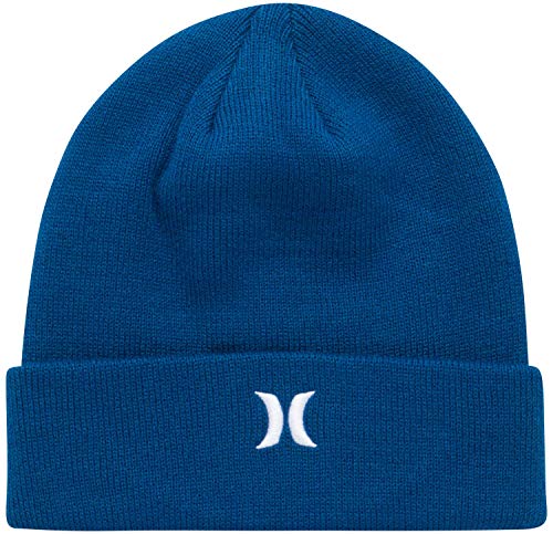 Hurley Mens Icon Knit Cuffed Beanie - color: Navy