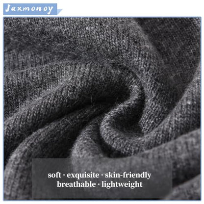 jaxmonoy Slouchy Knit Beanies Winter Hats for Women Men Soft Warm Reversible Slouch Cuffed Skull Knitted Beanie Cap - color: Dark Grey