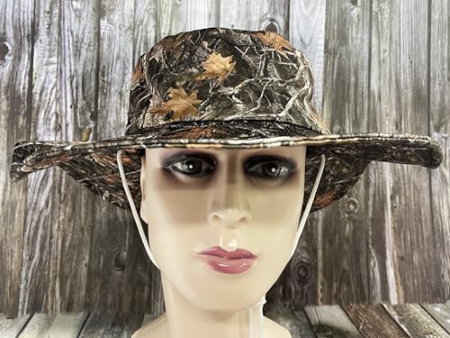 Funny Sun Hat for Men Women Wide Brim Bucket Hat Hiking Boonie Hat Summer Beach Fishing Caps - color: Camo Forest