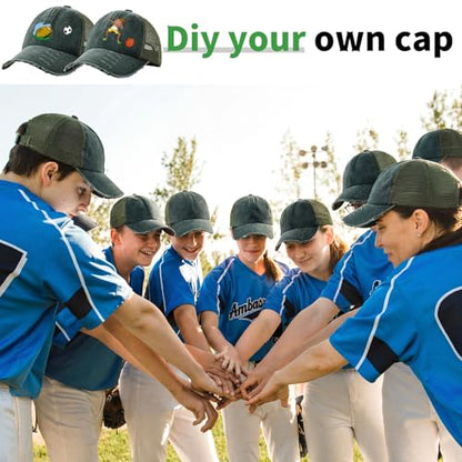 Suhine 24 Pcs Blank Trucker Hat Bulk,Unisex Baseball Cap - color: Green