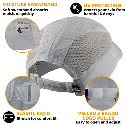 Quick Dry Running Cap for Men, Women - color: White