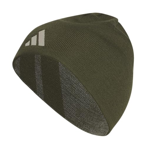adidas Men's Reversible Skully Beanie - color: Maroon/Maroon-grey Three/Dark Blue