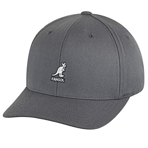 Kangol Men, Women Wool Flexfit Baseball - color: Dark Flannel, size: Large-X-Large