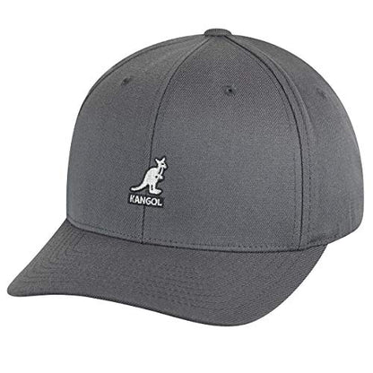 Kangol Men, Women Wool Flexfit Baseball - color: Dark Flannel, size: XX-Large