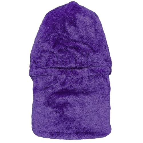 HUAMULAN Women Winter Knit Beanie Hats One Piece Fleece Lined Balaclavas - color: Purple