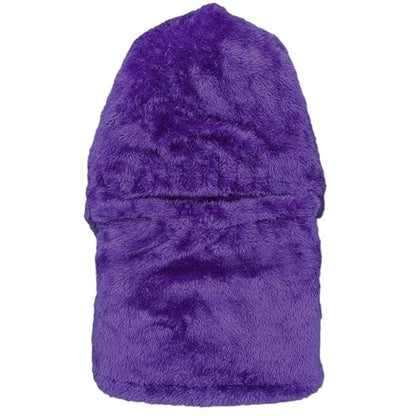 HUAMULAN Women Winter Knit Beanie Hats One Piece Fleece Lined Balaclavas - color: Purple