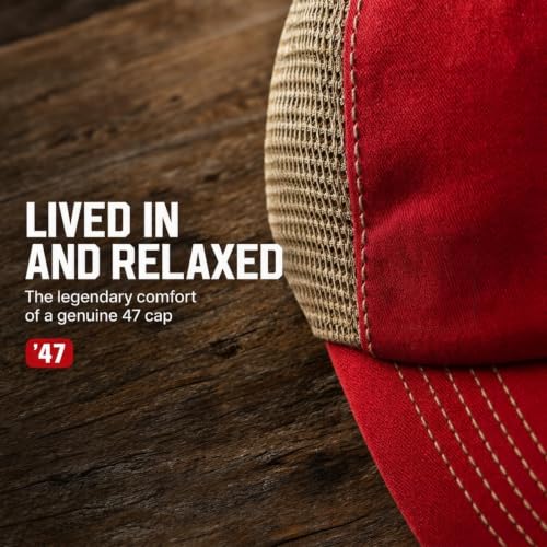 47 Blank Trawler Clean Up Adjustable Red Snapback Cap