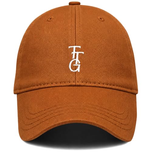 Kids Washed Cotton Baseball Cap, Unstructured Adjustable Toddler Hat for Boys & Girls - color: Brown
