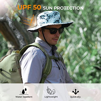 KastKing Sol Armis UPF 50 Boonie Hat for Sun Protection,Men Women - color: Ice