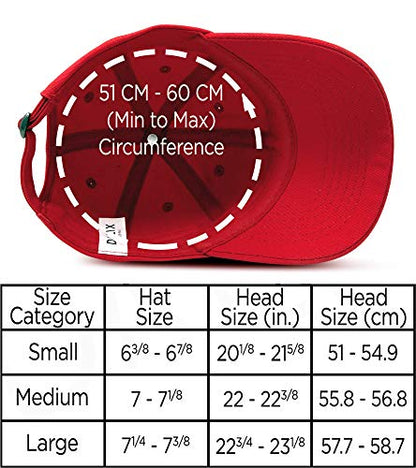 DALIX Baseball Cap Dad Hat Plain Men Women Cotton Adjustable Blank Unstructured Soft - color: Red