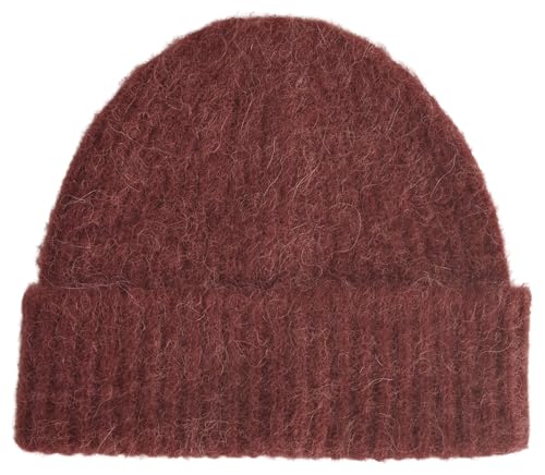 Everlane Unisex Adult Everlane Plush Alpaca Beanie - color: Merlot
