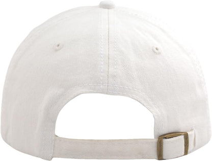 TSSGBL Unstructured Distressed Baseabll Cap Cotton Soft Dad Hat Adjustable Low Profile Headwear Ball Caps for Women Men - color: Distressed White, size: Medium-Large