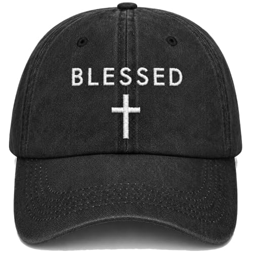 Man of God Husband Dad Embroidered Hat Camping Caps for Women - color: Blessed 22