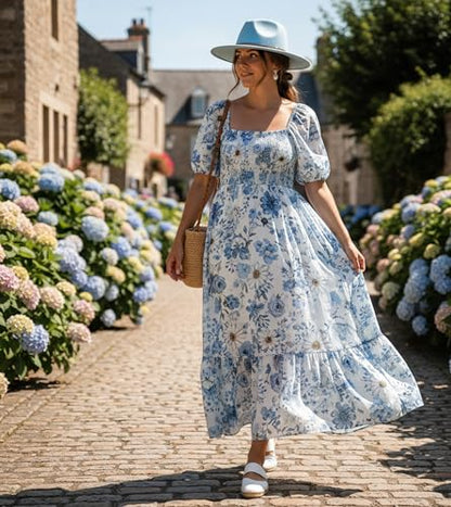 Lisianthus Women Classic Felt Fedora Wide Brim Hat with Belt Buckle - color: Light Sky Blue