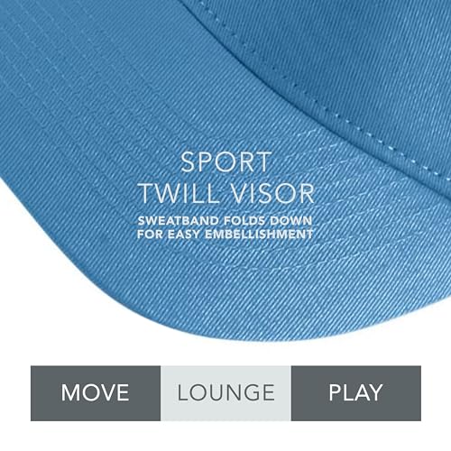 Augusta Sportswear Sport Twill Visor - color: Colombia Blue