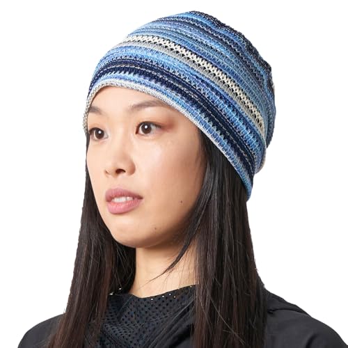 CHARM Men Summer Beanie Knit - color: Light Blue