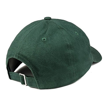 Trendy Apparel Shop Daddy (Back) Embroidered 100% Cotton Dad Hat - color: Hunter