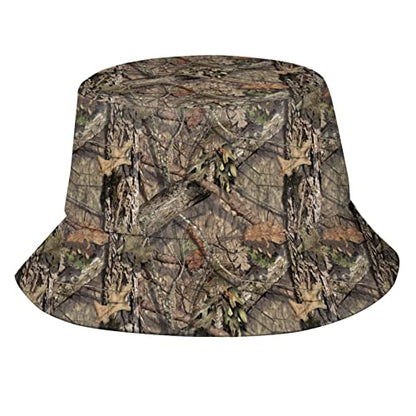 Bucket Hat Sun Beach Packable Fisherman Cap for Women Men Summer Outdoor Hiking - color: Camo Forest Hunting Camouflage