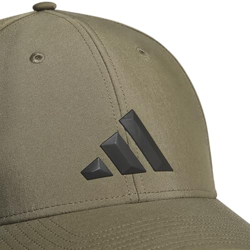 adidas Men's Gameday Stretch Fit Hat - color: Olive Strata Green/Black/5, size: Small-Medium