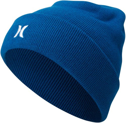 Hurley Mens Icon Knit Cuffed Beanie - color: Navy