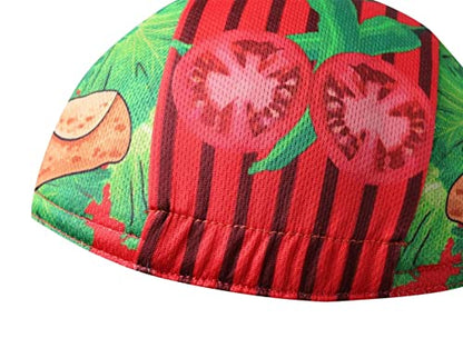 Funny Cycling Cap - Polyester Cycling Hat-Under Helmet - Cycling Helmet Liner Breathable&Sweat Uptake - color: F6