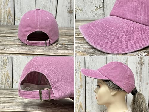Embroidered Baseball Caps for Men and Women - color: No. 1 Grandma (Washed Pink)