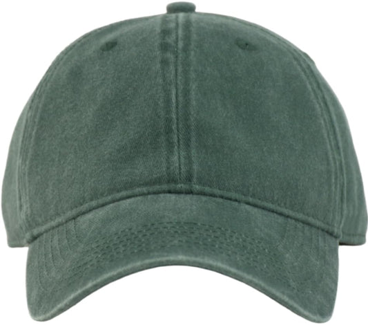 Vintage Washed Cotton Baseball Caps Men Women Adjustable Unstructured Low Profile Dad Hat - color: Armygreen