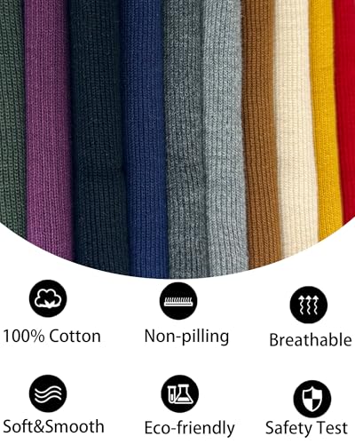 vidsel 100% Cotton Beanie Hat-Unisex Winter Knit Cuffed Beanies Skull Cap - color: 2pcs - Black, Coffee