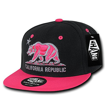 Whang Snapbacks - color: Black/Hot Pink
