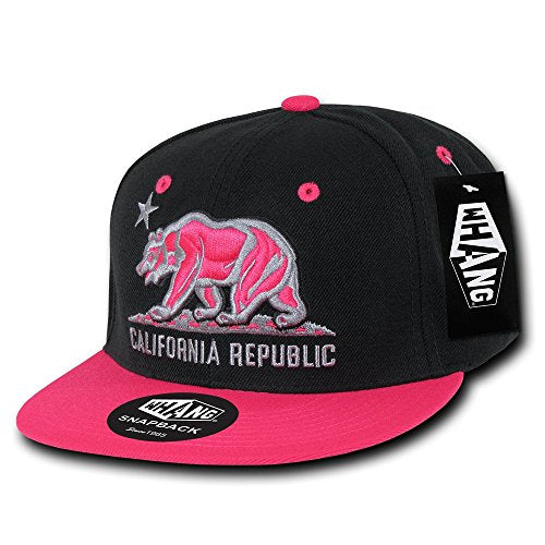 Whang Snapbacks - color: Black/Hot Pink
