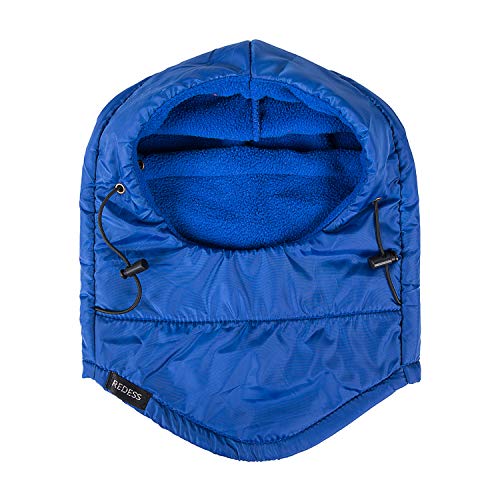 REDESS Winter Windproof Hat, Unisex Children Heavyweight Balaclava, Ski Mask with Thick Warm Fleece Face Cover - color: Pure Blue